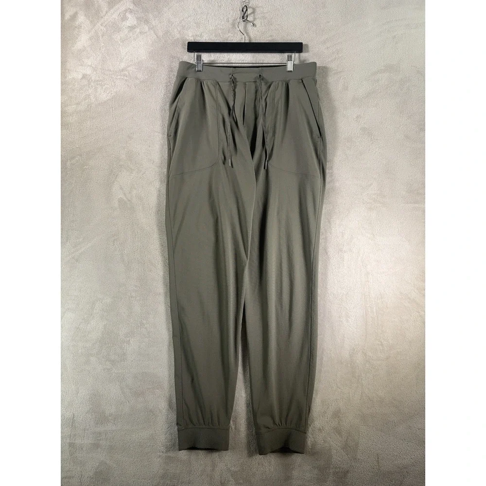 Lululemon ABC Jogger Pants Mens Large Army Green Stretch Athletic Lounge